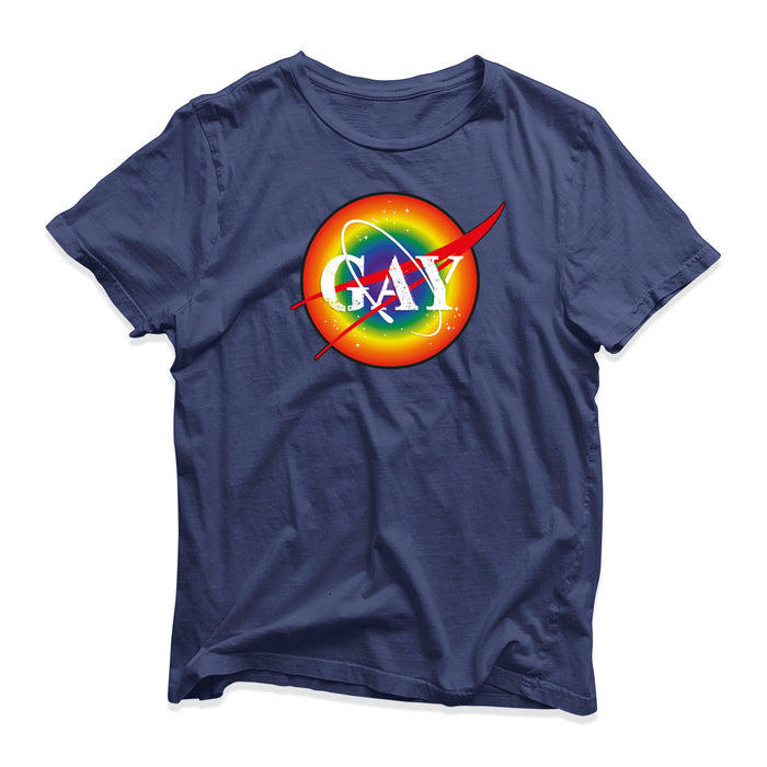 LGBT Gay Pride T-Shirt - Pride Proud - NASA Rainbow Top Birthday Present Gift
