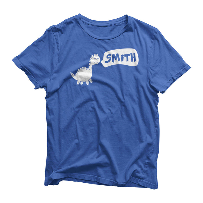 Cute Personalised Kids Little Boys Girls Dinsosaur Stegosaurus T-Shirt / Top