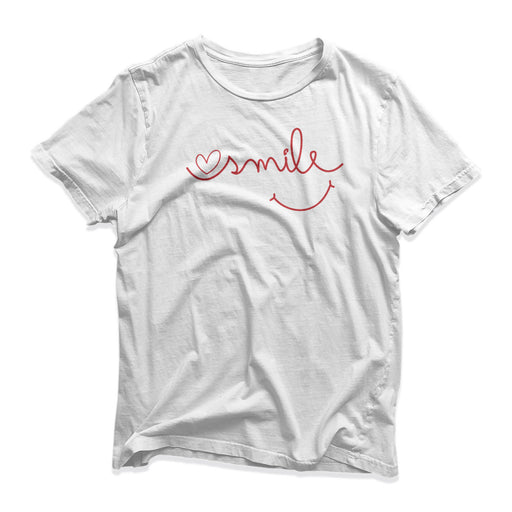 Smiling Smiley T-Shirt - Funny Novelty - Gift Present - Happy Cheerful Birthday
