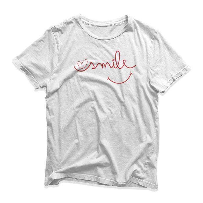 Smiling Smiley T-Shirt - Funny Novelty - Gift Present - Happy Cheerful Birthday