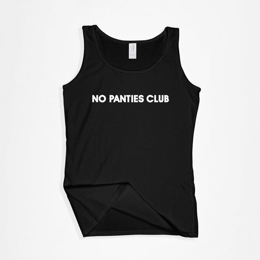 No Panties Club Vest Top - Funny Naughty Novelty