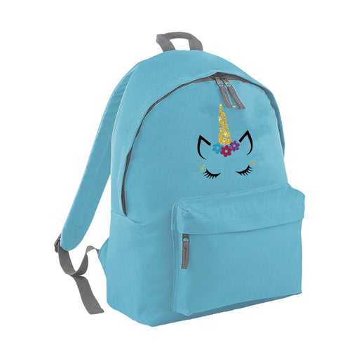 Glitter Unicorn Face Backpack - Kids & Adults - Funny - Cute Glitter Sparkling