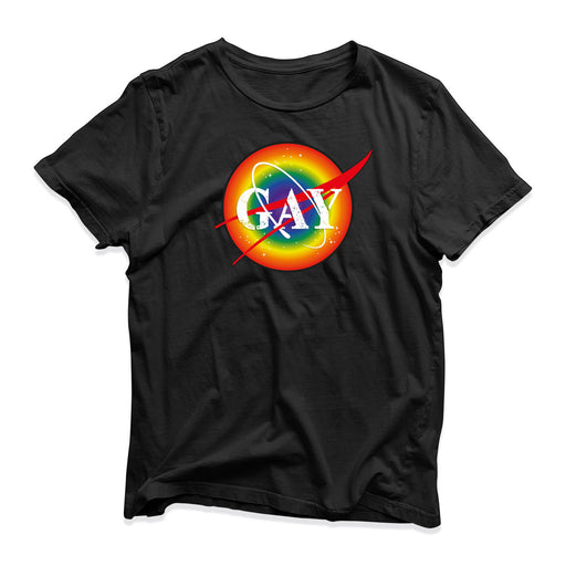 LGBT Gay Pride T-Shirt - Pride Proud - NASA Rainbow Top Birthday Present Gift