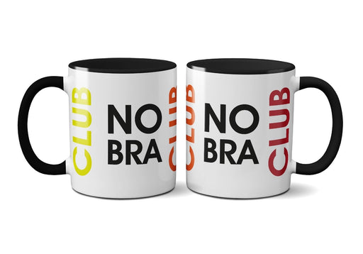 No Bra Club Mug - Coffee Tea Milk - Cup Present Gift - Funny Novelty Hilarious