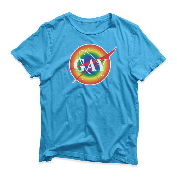LGBT Gay Pride T-Shirt - Pride Proud - NASA Rainbow Top Birthday Present Gift