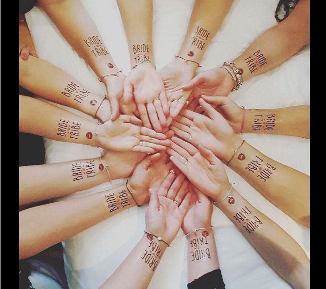 Hen Party Premium Gold / Silver Foil Temporary Tattoo bumper value pack