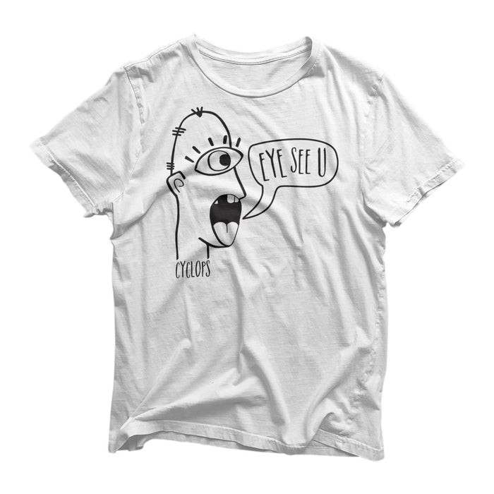 Cyclops Sketched Street Art Inspired Halloween Mens Womens T-Shirt