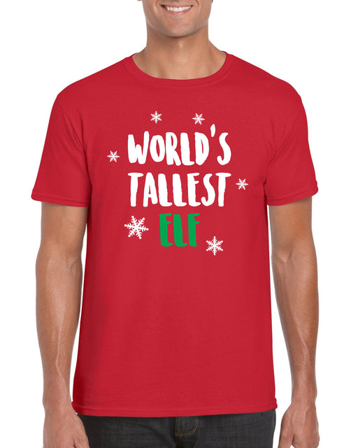 "World's Tallest Elf" Christmas Holiday Funny T-Shirt