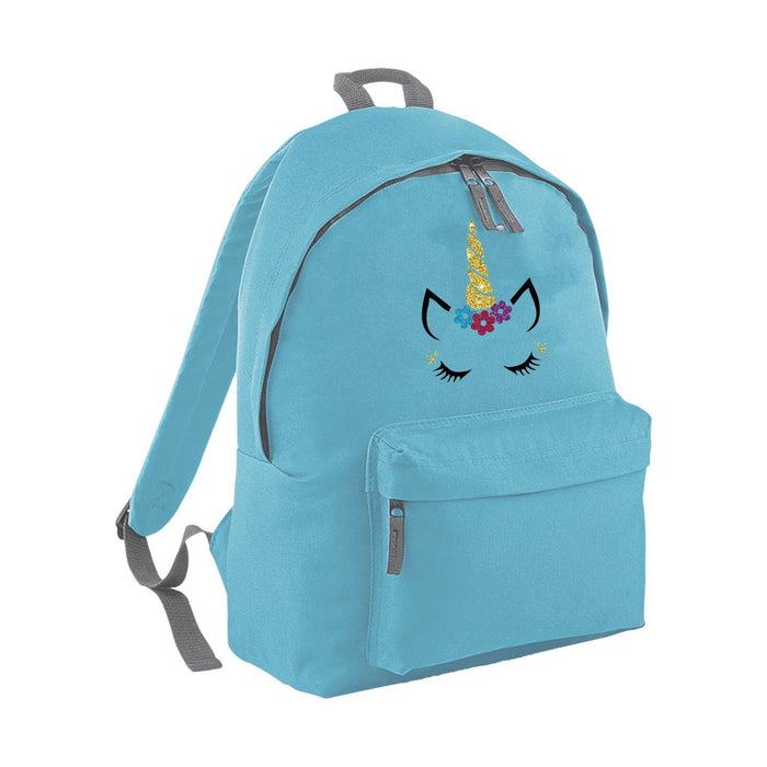Glitter Unicorn Face Backpack