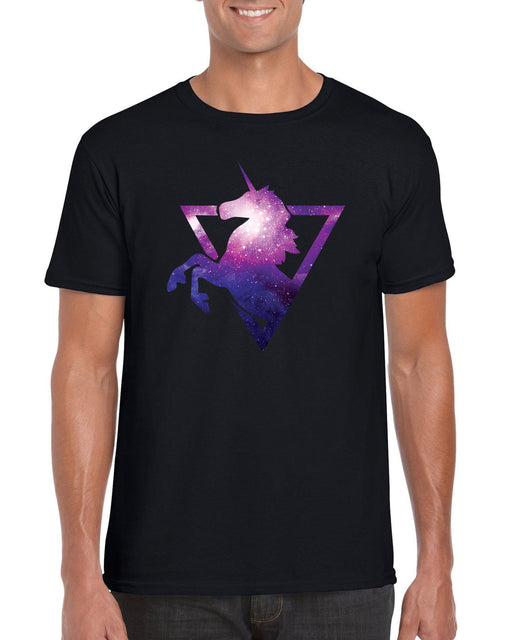 Space Unicorn Nebula Geometric Printed Cute T-shirt
