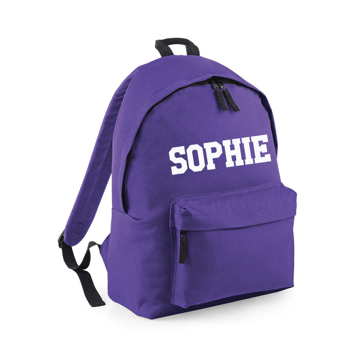 Personalised Custom Customised Name Boys / Girls School Bag Rucksack Backpack