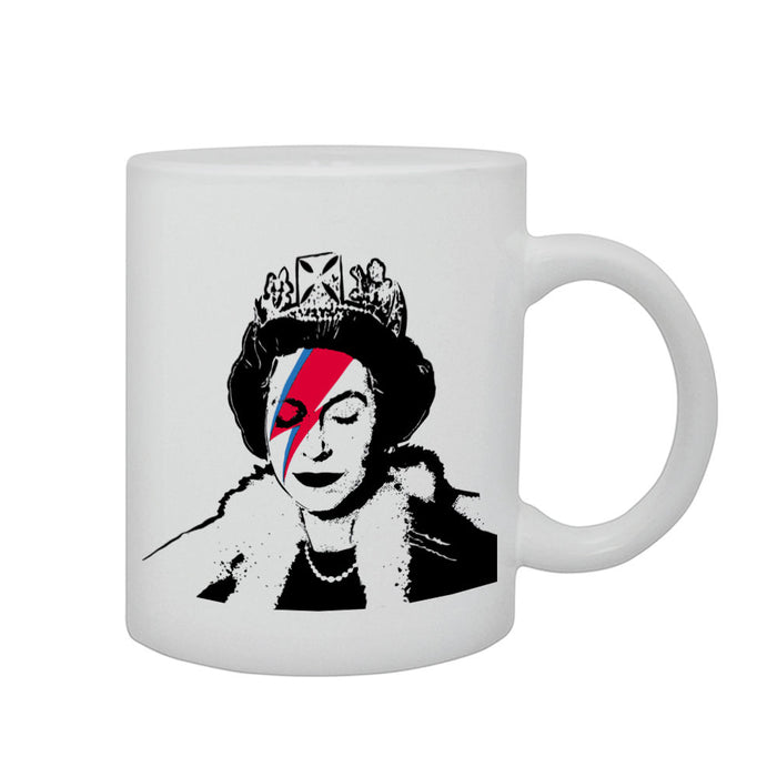 Banksy Queen Rebel Bowie Graffiti Modern Art Graphic Printed Mug