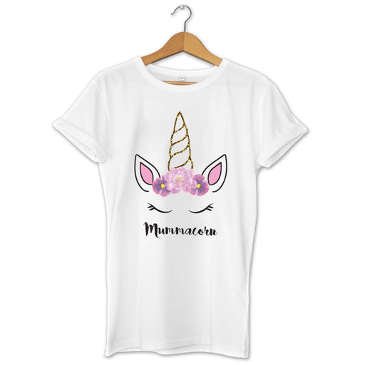 Mummacorn & Babycorn Cute Unicorn Top Mother And Daughter Matching T-Shirt