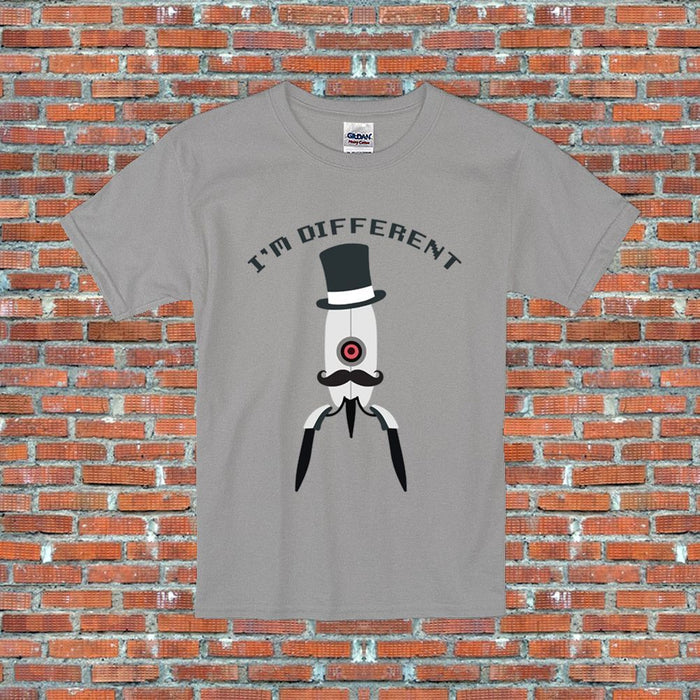 Portal Turret I'm Different GlaDOS Dapper Video Game Inspired T-Shirt S-2XL