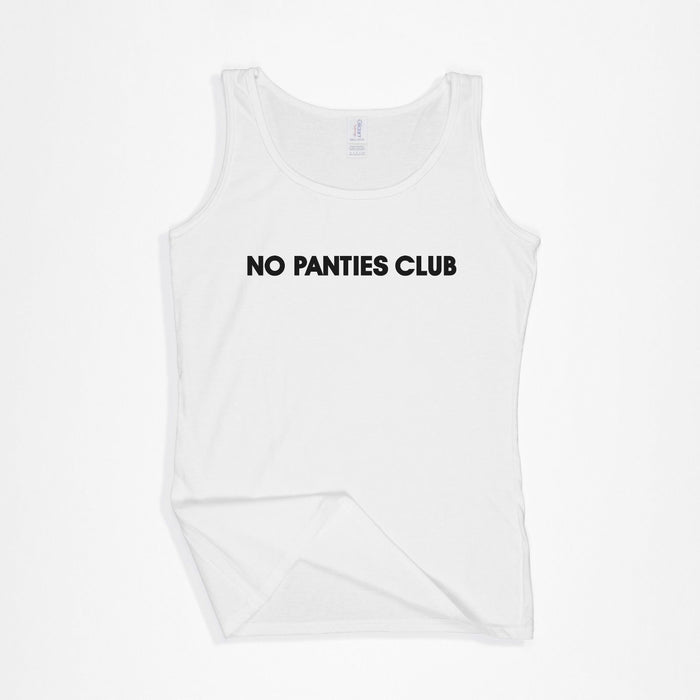 No Panties Club Vest Top - Funny Naughty Novelty