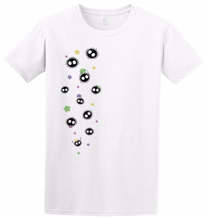 Soot Sprites Spirited Studio Ghibli Anime Kids Adult Movie Film Inspired T Shirt