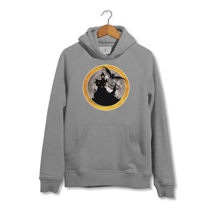 Halloween Creepy Haunted House Hoodie - Scary Cool Nightmare - Party Night