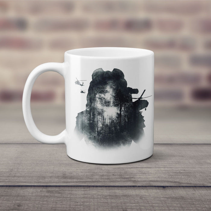 The Predator 2018 IMAX Movie Military Face Ceramic 11 Oz Mug Coffee Cup - White