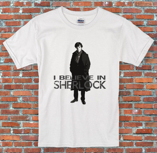 I believe in Sherlock Holmes TV Inspired T Shirt S-2XL