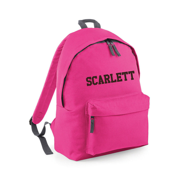 Personalised Custom Customised Name Boys / Girls School Bag Rucksack Backpack