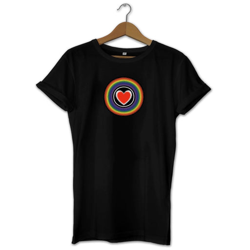 Rainbow Heart T-Shirt - LGBT - Gay Pride - Proud Pride Chest Top