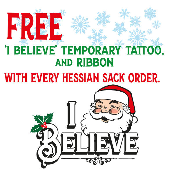 XL Personalised Hessian " Special Delivery " Santa Christmas Present Sack