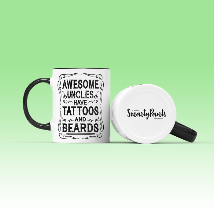 Awesome Uncles Have Tattoos And Beards Mug