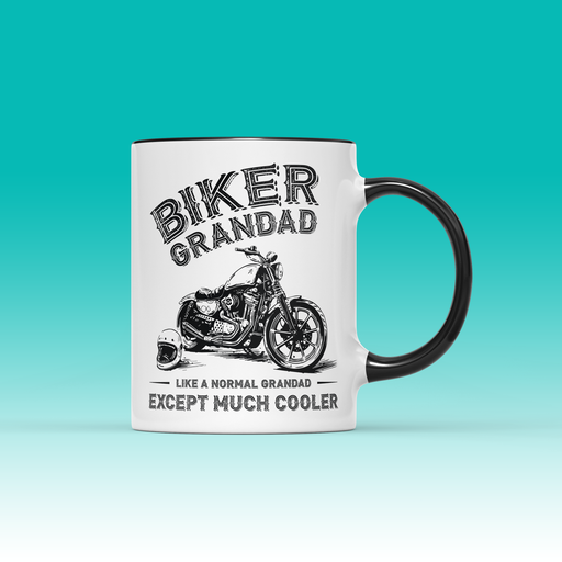 Biker Grandad and Helmet Mug