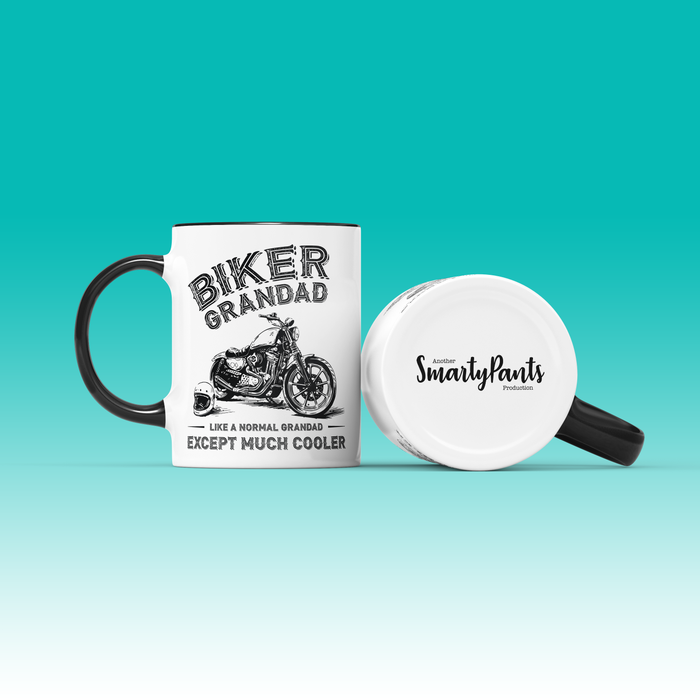 Biker Grandad and Helmet Mug