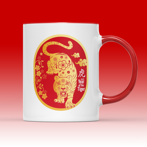 Oriental Tiger Mug - Happy Chinese New Year 2022 Year Of Tiger Zodiac Lunar Gift