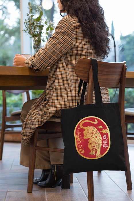 Oriental Tiger Tote Bag - Happy Chinese New Year 2022 Zodiac Lunar Inspired Gift