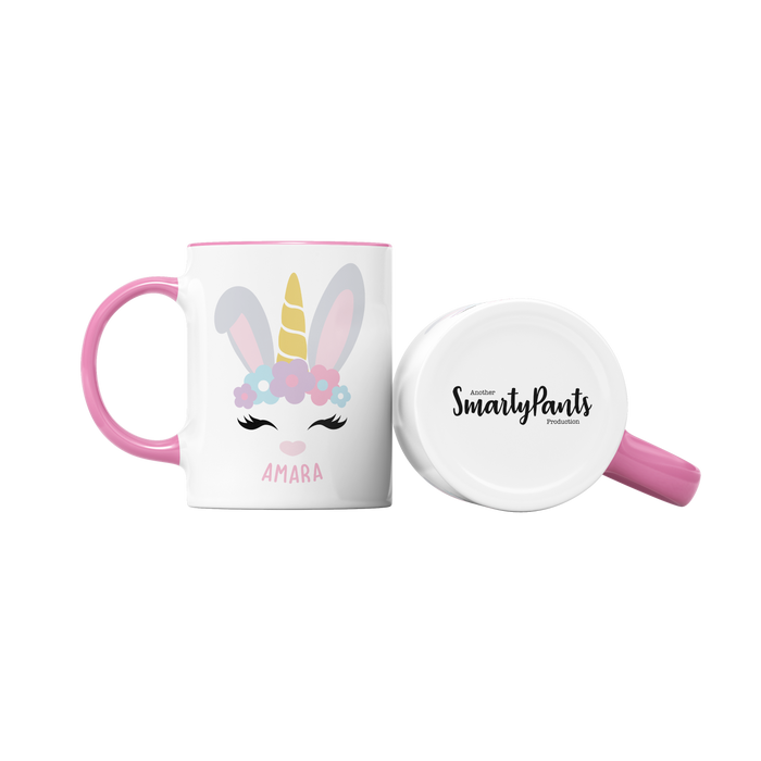Personalised Glitter Unibunny Mug