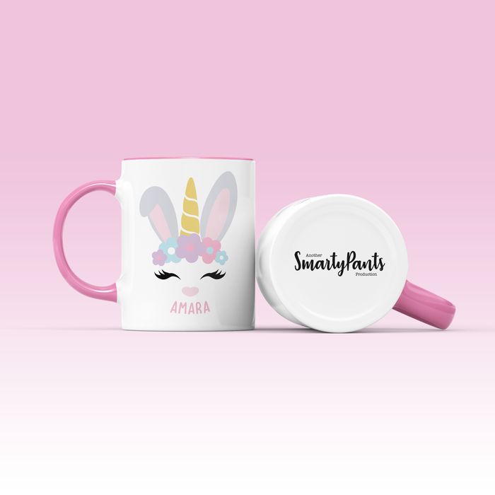 Personalised Glitter Unibunny Mug