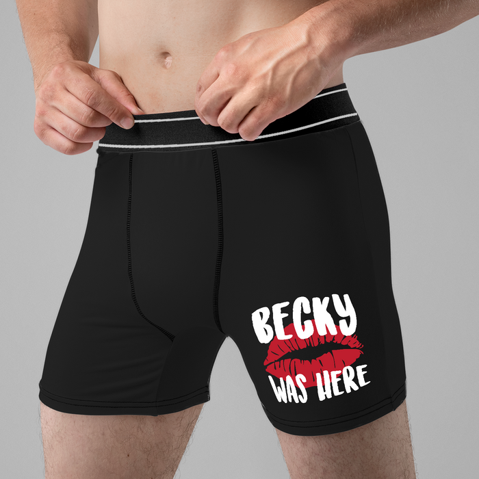 Personalised Was Here Boxers