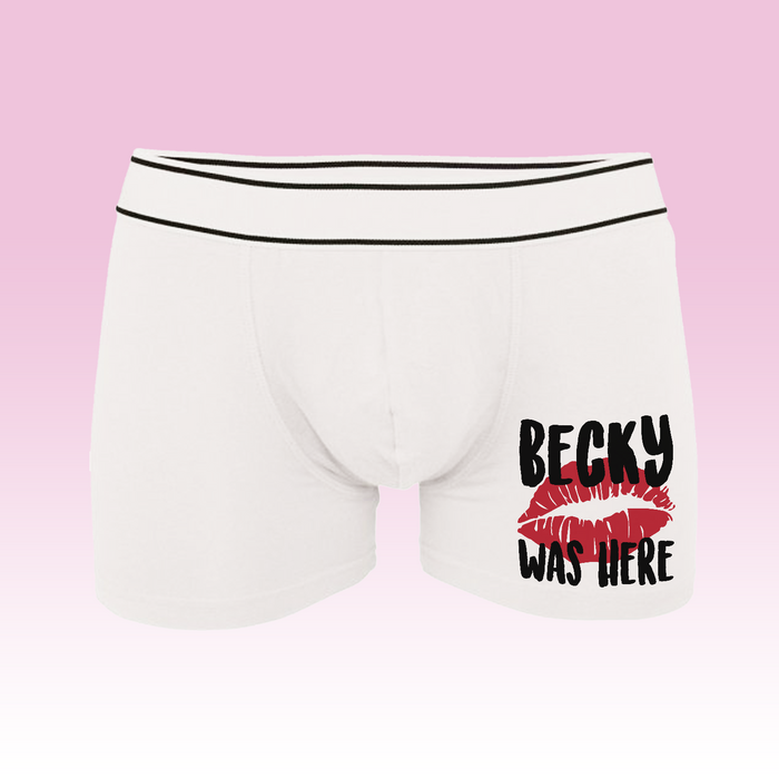 Personalised Was Here Boxers