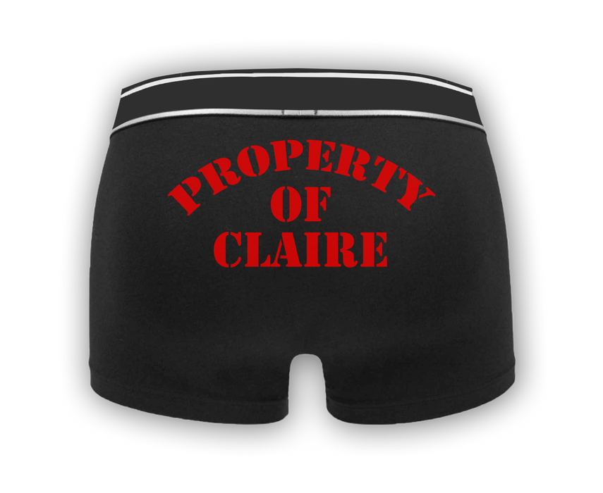 Property Of Personalised Name Men's Boxers