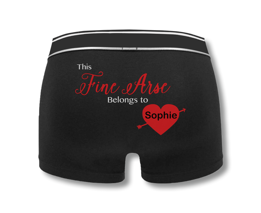 Fine Arse Men's Personalised Name Boxers