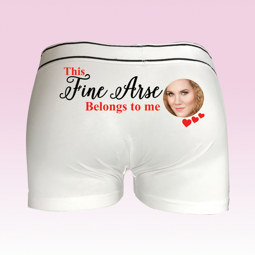 Fine Arse Men's Personalised Photo Boxers