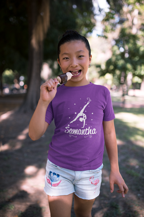 Personalised Gymnast Kids T-Shirt