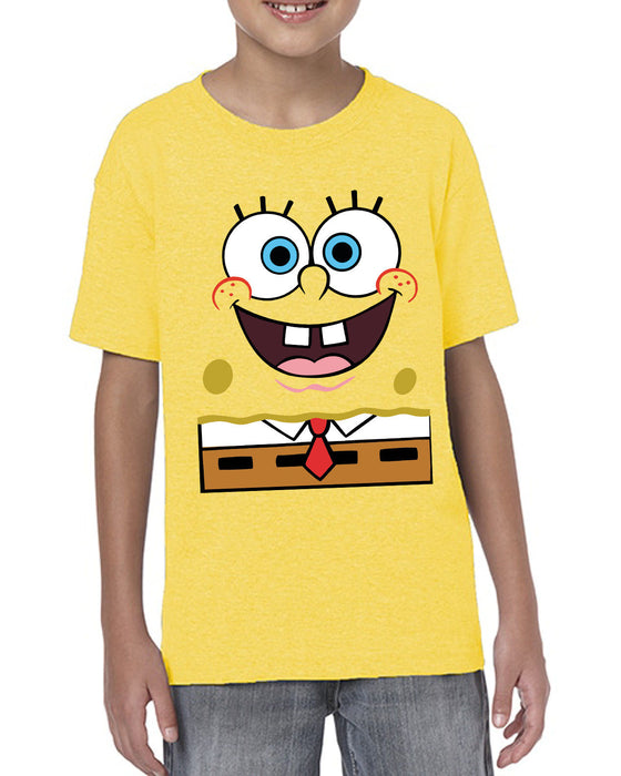 [ Kids] Spongebob Face Squarepants Cartoon Inspired Kids T-Shirt