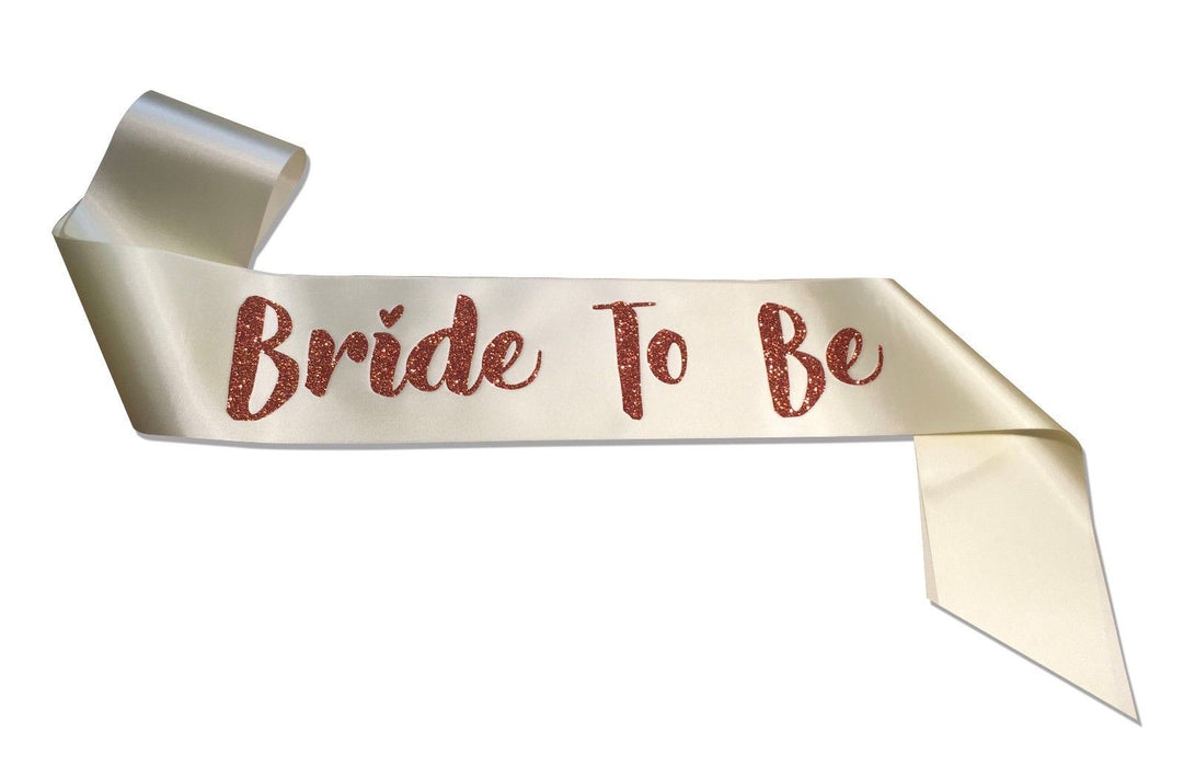 Premium Bride To Be Satin Married Engagement Party Sash Hen Do Copper Champagne