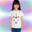 Personalised Glitter Unicorn Face T-Shirt - Cute Adorable - Kids Girls