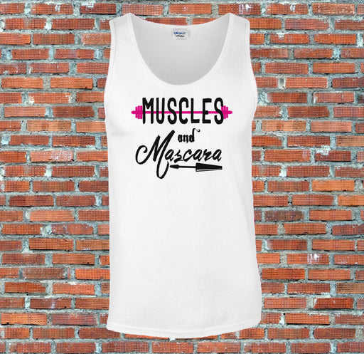 Muscles and Mascara Women Workout Gym Printed Tank Top Vest S-2XL