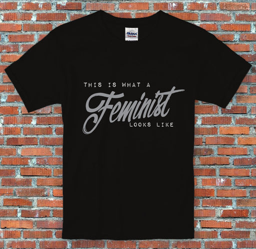 "This is what a Feminist looks like." Feminsim Quote T-Shirt S-2XL