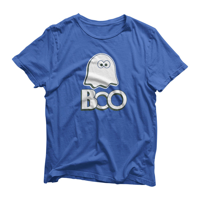 Ghost Boo T-Shirt - Scary Funny Halloween - Ghost Vampire Bat Dead Costume