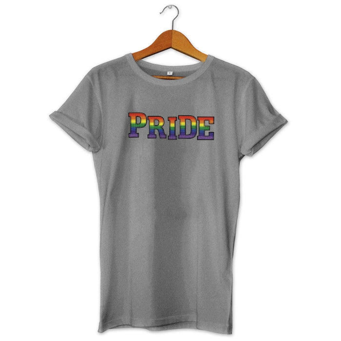 Pride Paillette Inspired Halftone Printed T-Shirt - Rainbow Colours - Gay Pride