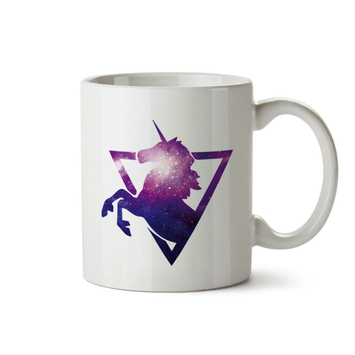 Unicorn Mug Space nebula pink purple stars Ceramic Cup