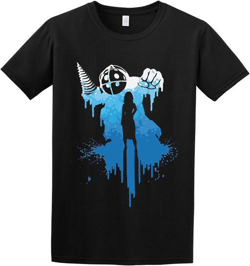 Big Daddy Bioshock Rapture Elizabeth Video Game Inspired T-shirt S-2XL