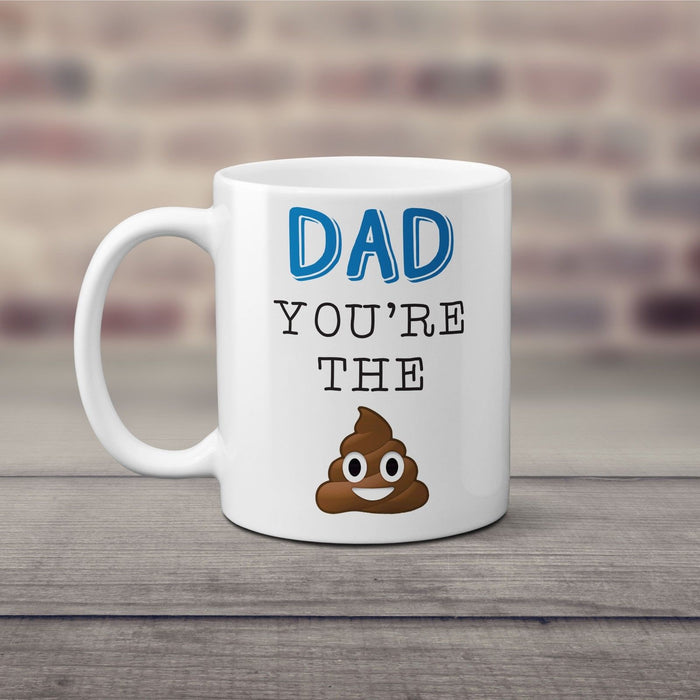 Novelty Funny Emoji Themed Mug / Coffee Cup For Dad, Perfect Father's Day Gift