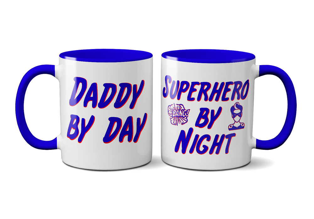 "Daddy By Day, Superhero By Night" Cute Father's Day Mug, The Perfect Present